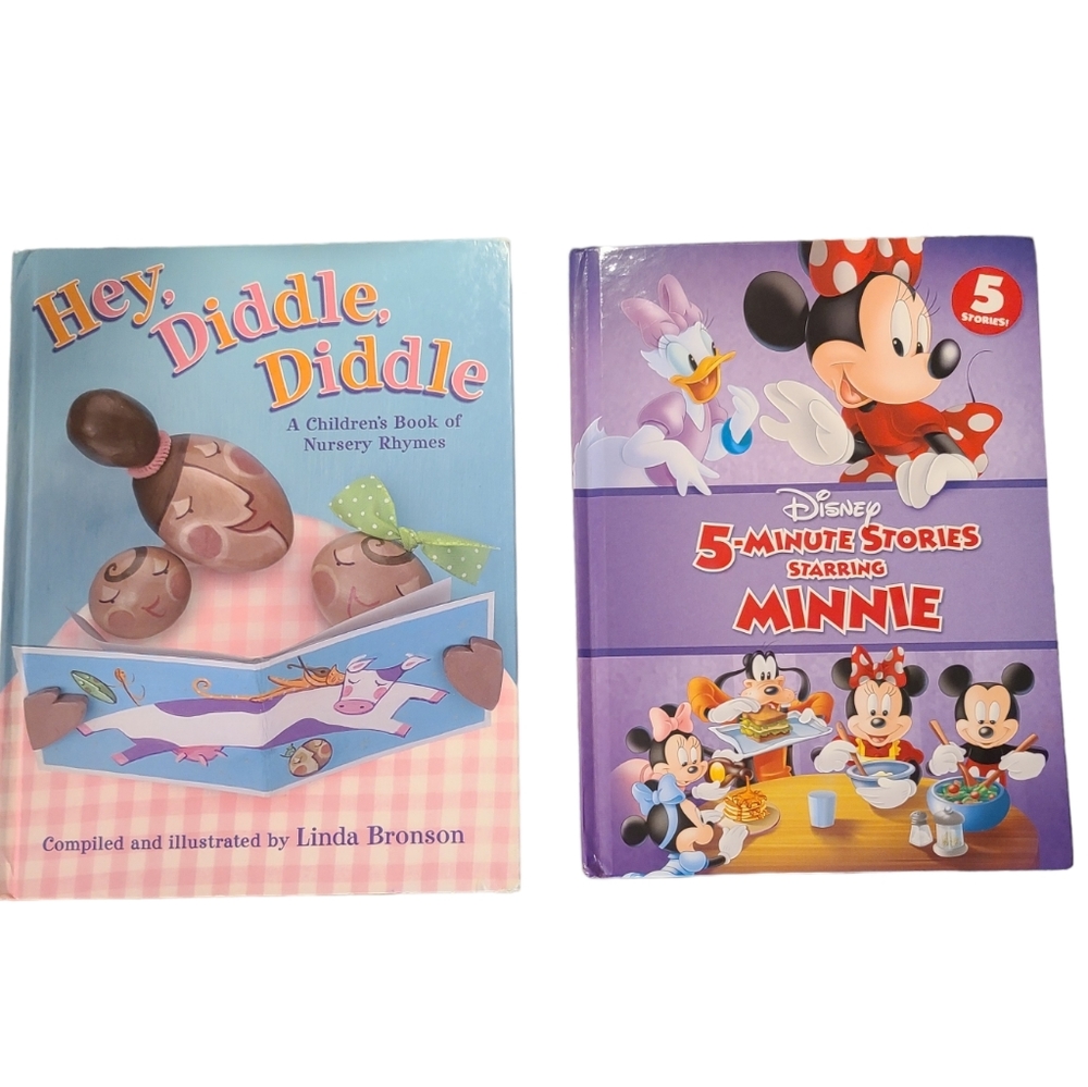 **3/$18** NEW Children's Books -Hey Diddle Diddle & Disney's 5 Minute Stories